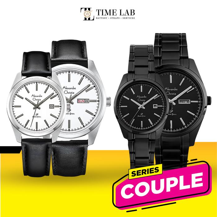 JAM TANGAN COUPLE ALEXANDRE CHRISTIE AC1025 / AC 1025 ORIGINAL