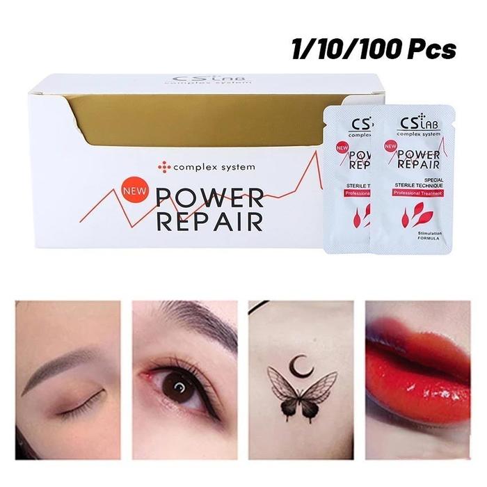 100Pcs CS LAB Aftercare Power Repair Gel After Care Vitamin Setelah Sulam Alis Tato Aftercare Gel CS