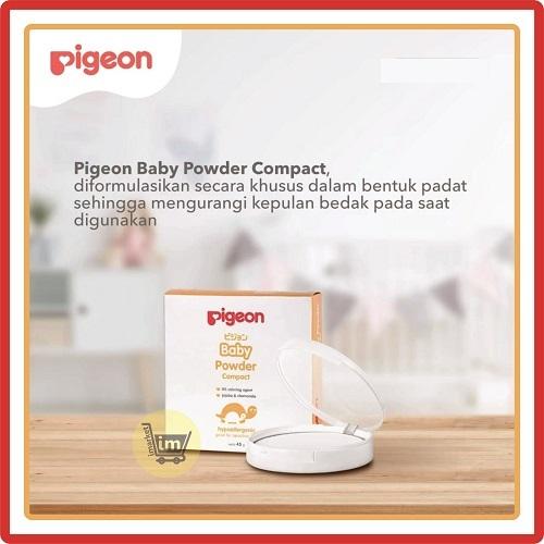 PIGEON | BEDAK PIGEON |Baby Powder Compact Hypoallergenic Cake | Refill 45g | Bedak Padat Bayi