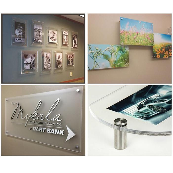 4pcs Baut Iklan Akrilik Baut Acrylic Baut Poster Dinding Reklame