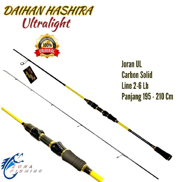 Joran Ul Daihan Hashira Ultralight 2-6 Lb 195Cm 210Cm Solid Carbon Mirip Emperor Gen 1 Berkualitas