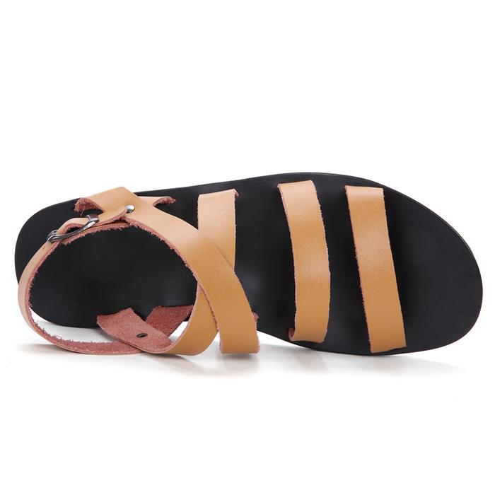 Eiger - Premium Fashion Sandal Pria Casual Tali Gladiator Original Kulit Asli Outdoor Keren Lembut B