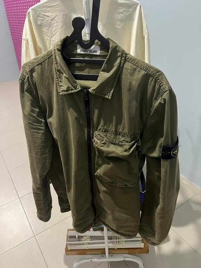 Overshirt Stone Island Army Authentic