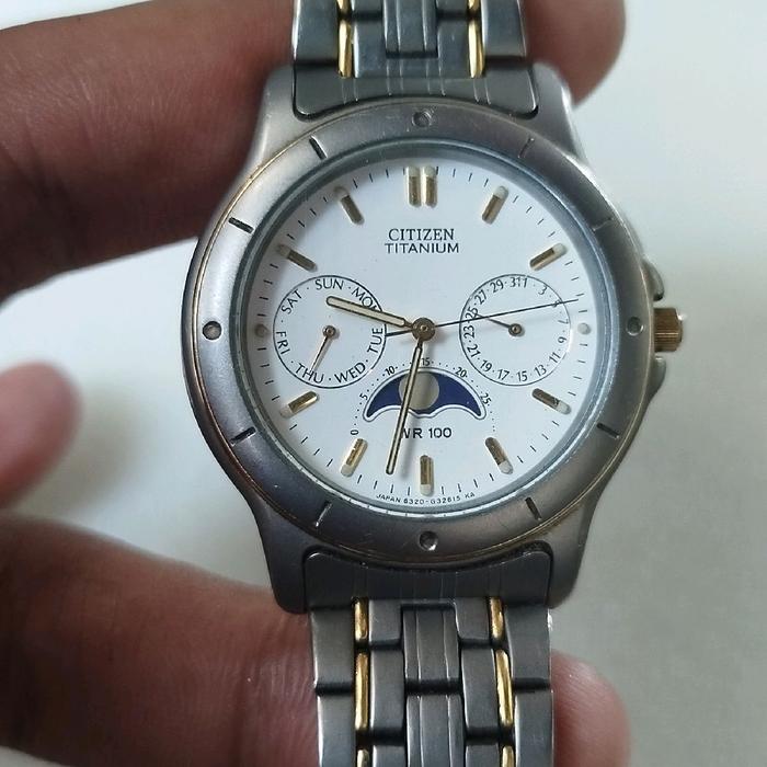 jam citizen moonphase titanium