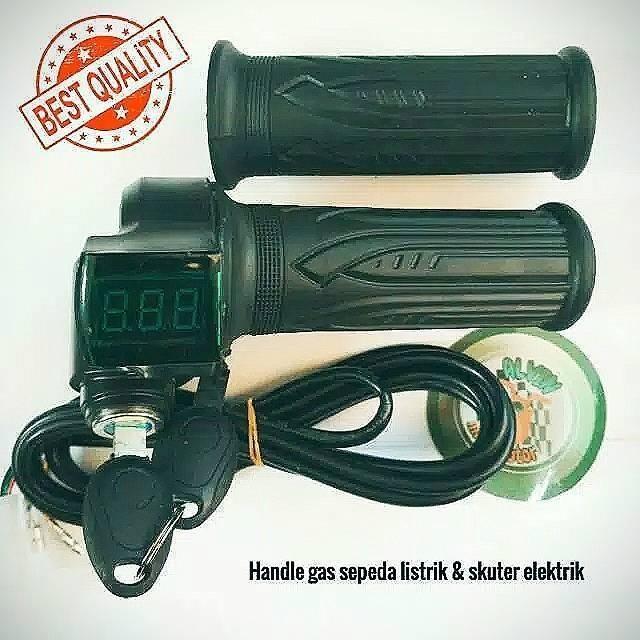 Handle gas sepeda listrik kabel gas skuter elektrik throttle hand grip e-scooter 12v 24v 36v 48v 60v