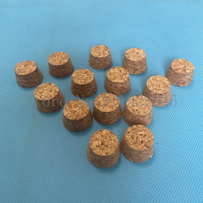 100 Buah Top DIA 7.5Mm Sampai 30Mm Kayu Gabus Lab Kaca Botol Sumbat