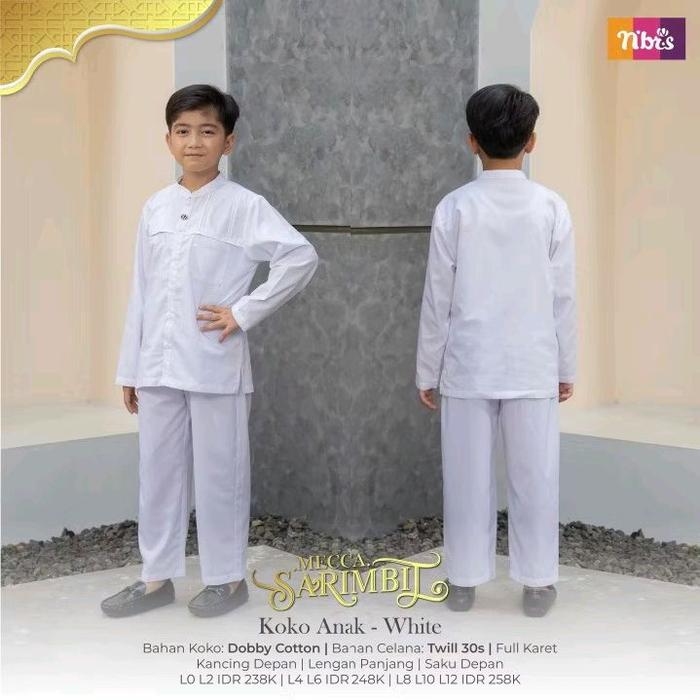 Nibras Koko Anak Putih/Koko Putih Anak/Koko Anak/Koko Anak Putih