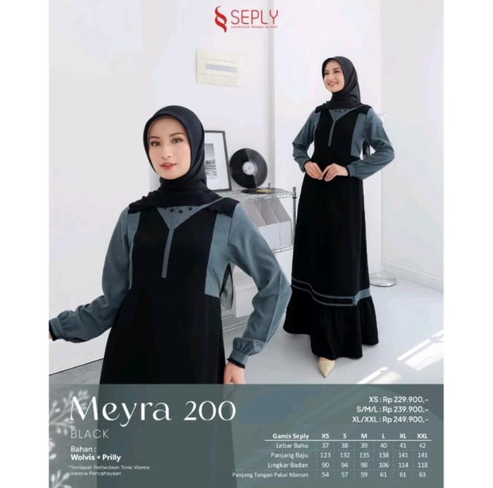 PROMO GAMIS SEPLY ORIGINAL MEYRA 178 PLUM MEYRA 200 BLACK MEYRA 166 DUSTYT OLIVE MEYRA 267 BLUE MEYR