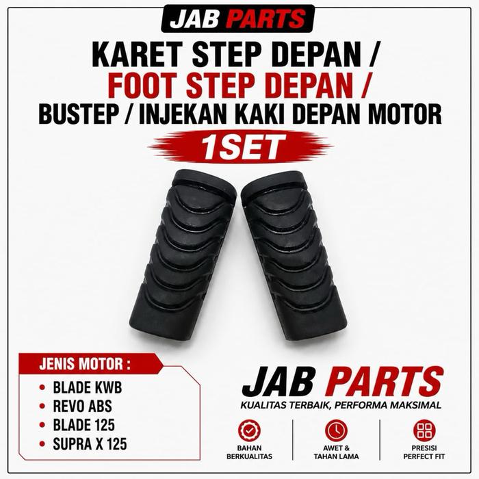 Karet Barstep Depan Blade Lama-Old & Revo 110 New-Absolute & Supra X 125 FI Helm In New Footstep-Foo