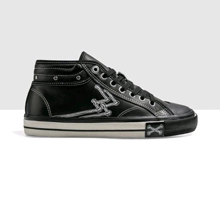 GEOFF MAX MAVERICK SKULL BLACK SHOES SNEAKERS