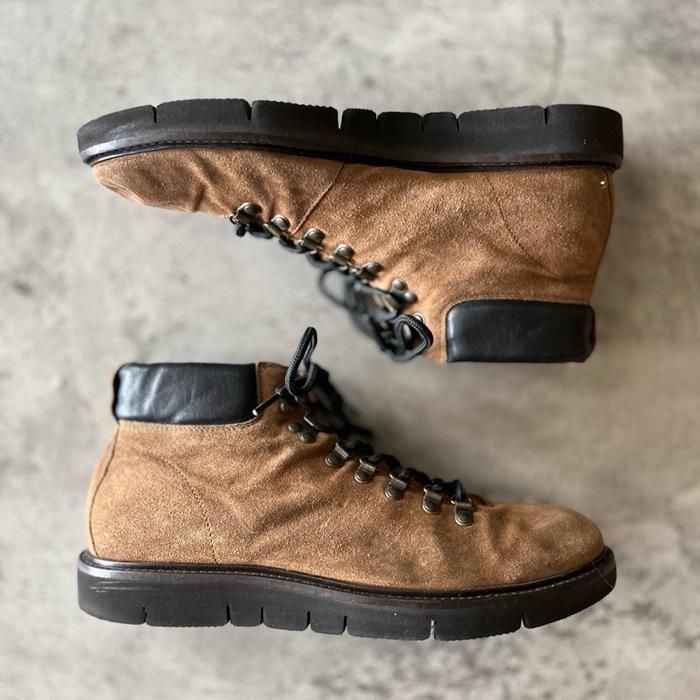 ITALY BOEMOS Hiking Real Fur Suede Leather LaceUp xtralight sole not vibram danner diemme santoni go