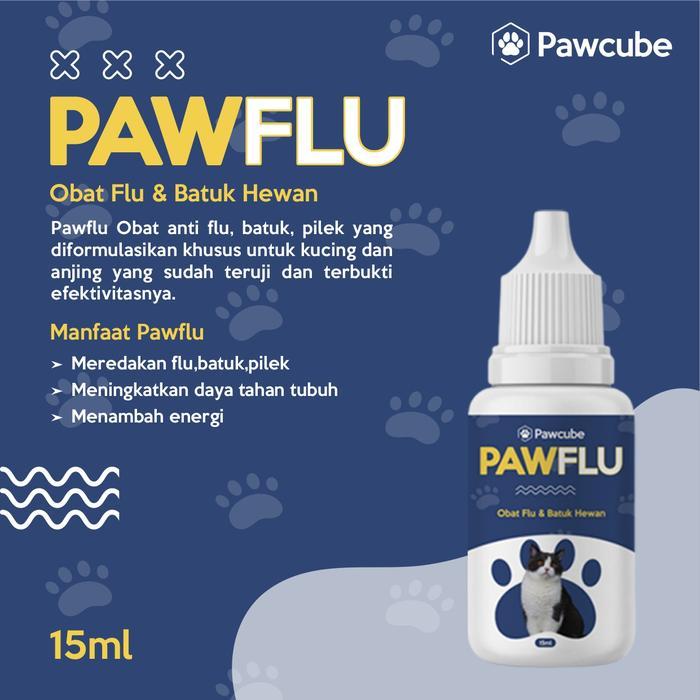 PAWCUBE Obat-Obatan Anabul untuk Flu, Diare, Muntah, Tetes Mata, Tetes Telinga 15ml & Spray Jamur & 