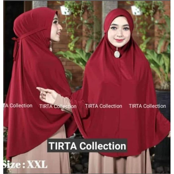 Dapatkan Cod,Jilbab Bergo Tirta Maryam Tali Size Xxl Jersey Korea Premium Hijab Instan Sorong Bahan 