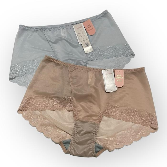 Sorella Panty Premium Body Contour Lace Halus Lembut Size M L SP1298 Celana Dalam Boxshorts Bahan Po