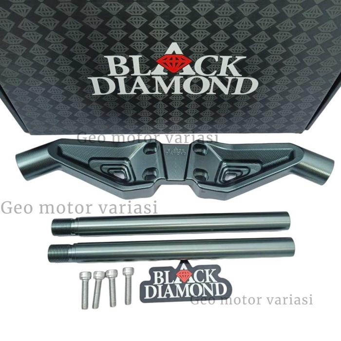 Stang Raiser Handlebar PCX 150 /PCX 160 Full CNC Aluminium BL:100 Original Black Diamond 100%