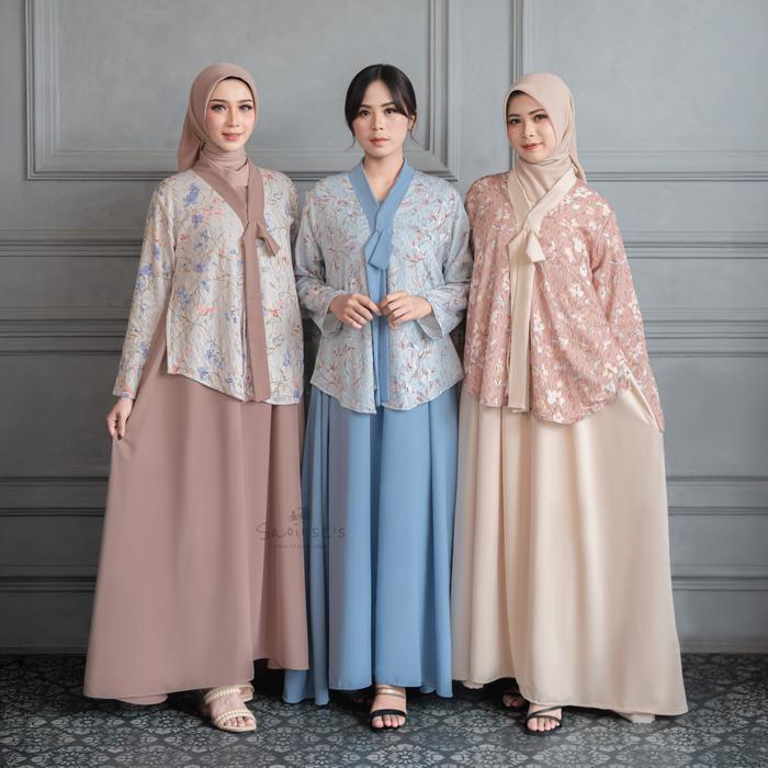 Saoirse'S Yeorin Dress Couple Ibu & Anak Perempuan 2-12 Tahun/ Gamis Hanbok Modern Lebaran 2026 X Si