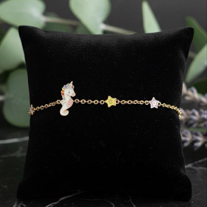 Gelang bintang kuda warna 8K toko mas kedungwaringin