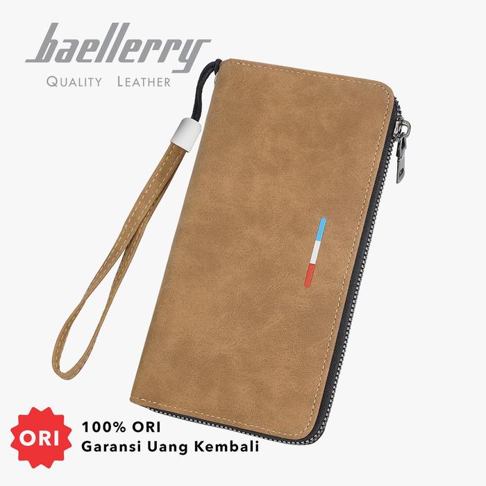 Dompet Pria Wanita Panjang Bahan Kulit PU BAELLERRY C3097