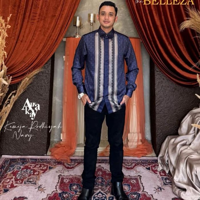 Baju Koko brand Aurakay koko aurakay Muslim Dewasa Pria Panjang Atasan Motif