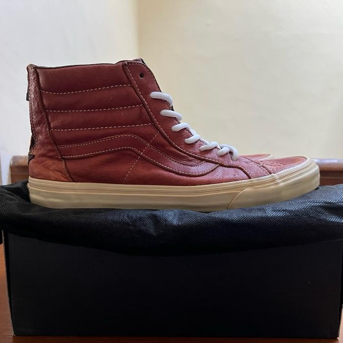 vans sk8 hi zip leather original