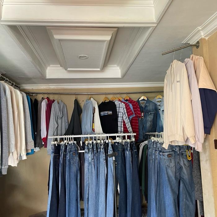 Hoodie panjang thrift Oversize