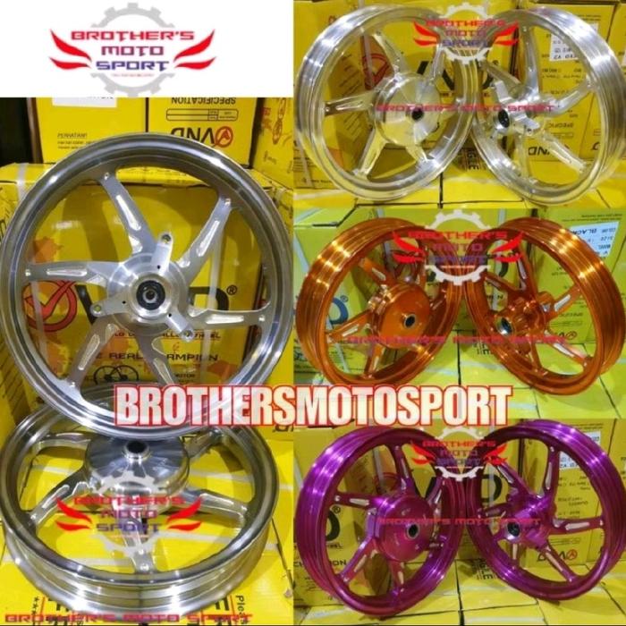 velg vnd six star v2 aerox155 velg racing vnd f185x14 R215x14 aerox lama/NVX velg vnd ring 14 aerox