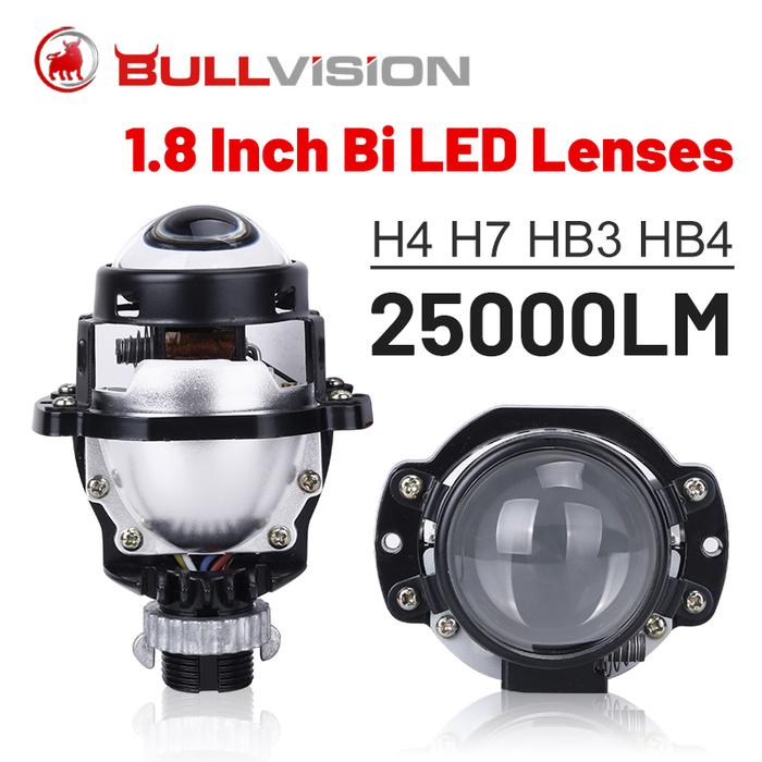 Bi LED Projector Lens 25000LM LED Bulbs For H4 H7 9005 9006 HB3 HB4