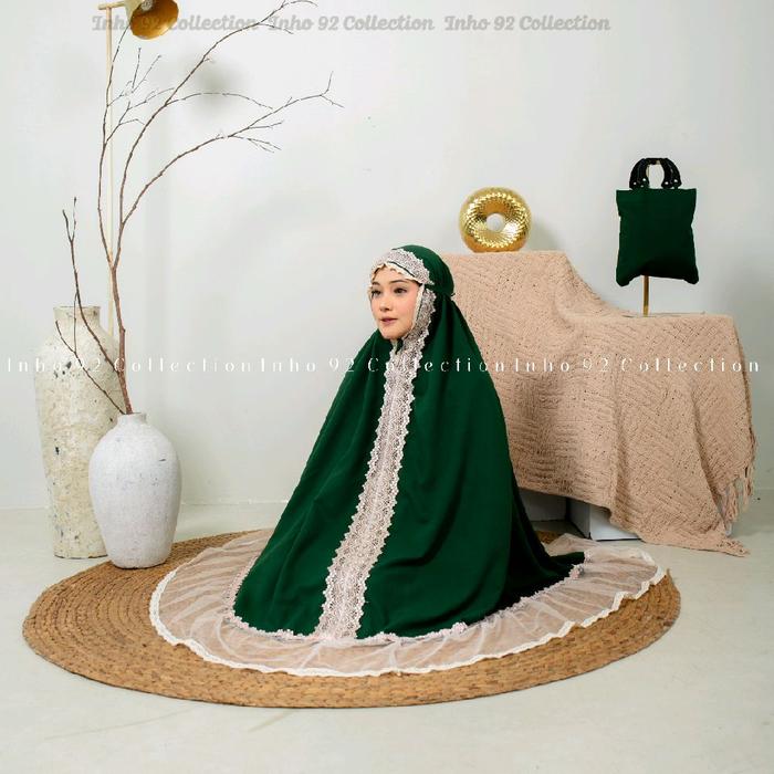 Mukena Dewasa Queenzha Aisyah brokat Tile Premium
