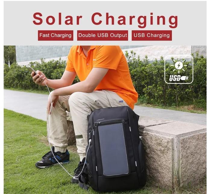 SALE Kingsons KS3140W-I Tas Ransel Solar Panel Backpack Storage Bag Outdoor