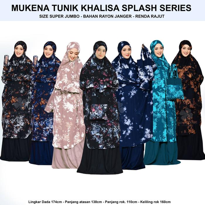 mukena tunik khalisa splash series