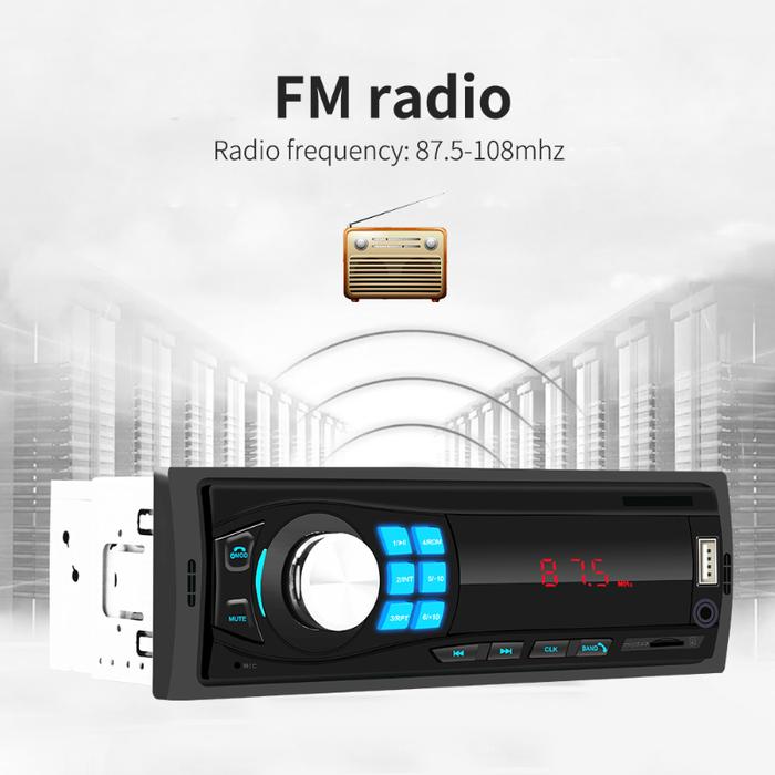 Radio Mobil JSD-520 Tuner FM Pemutar MP3 dengan Fungsi Pengisi Daya