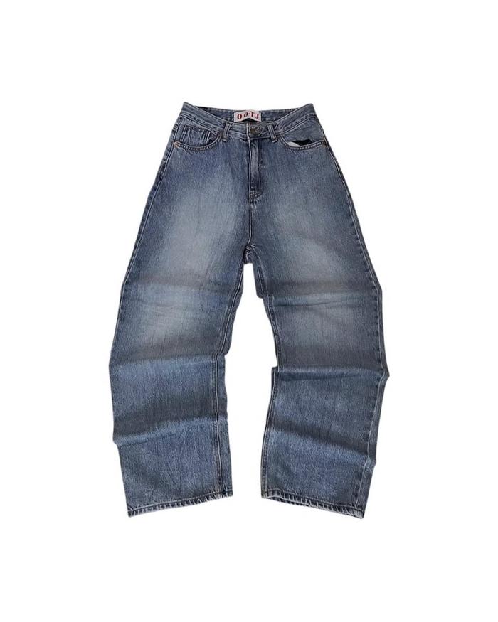 Celana Jeans Beggy OOTJ Vintage Wash - Loose Fit Casual