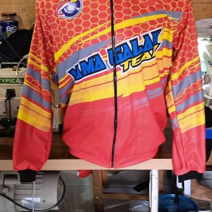 (bisa satuan) jaket merpati balap merpati racing merpati getkkan Kain Lembut Logo Printing Parasut P