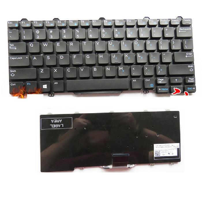 Keyboard AS Baru UNTUK DELL 7280 7380 E5250 E7270 E5270 Keyboard