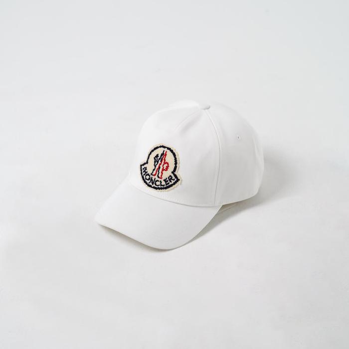 Topi MONCLER CLASSIC PATCH WHITE CAP 100% ORIGINAL - OS ADJUST