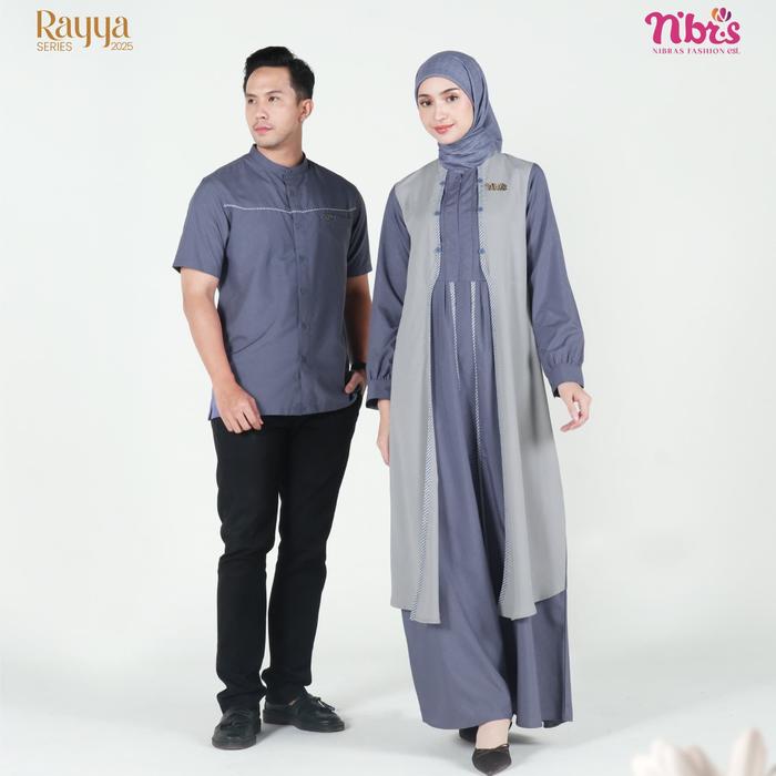 SETELAN BAJU COUPLE NIBRAS BELLA ROYAL BLUE BY NBRS FASHION PAKAIAN PASANGAN AYAH IBU DRESS SIMPLE B