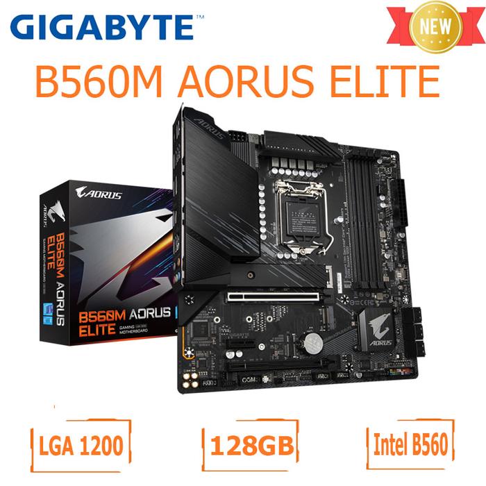 GIGABYTE B560M AORUS ELITE Micro ATX Motherboard LGA 1200 Intel B560 DDR4 128GB
