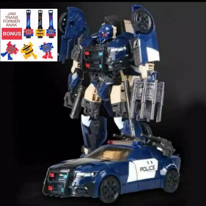 (Bonus Jam Tangan) Mainan Anak Robot Transformers Bmb