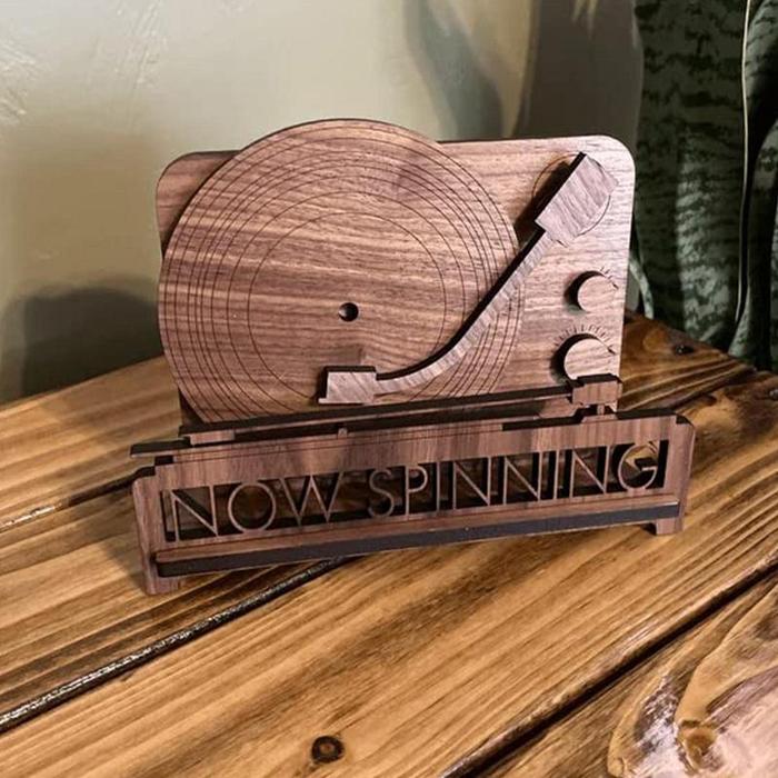 Now Playing Vinyl Record Wooden Wall Stand Now Playing Vinyl Record