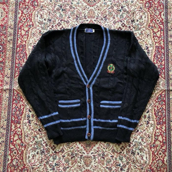 Jaket Vintage fredperry wool cardigan jacket Vintage Fred Perry england  i131