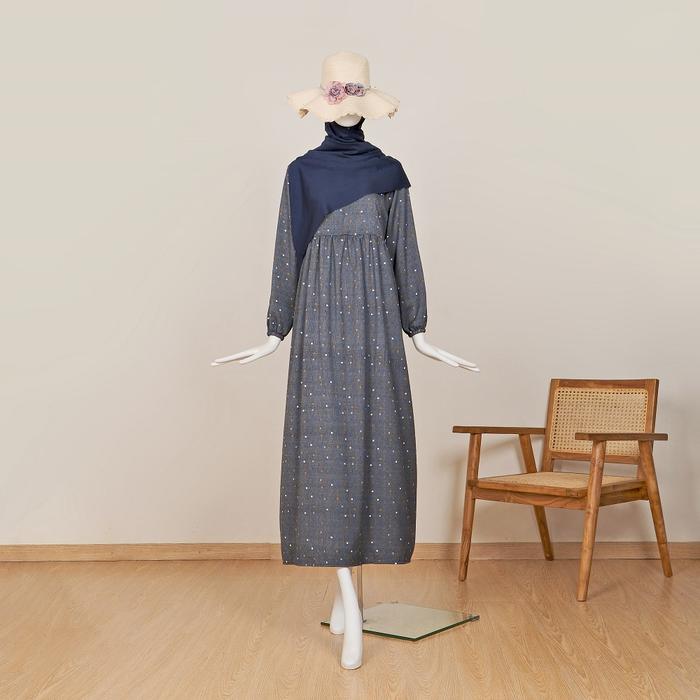 Le Khari Adisa Gamis Crinkle Gamis Busui Size S - XL