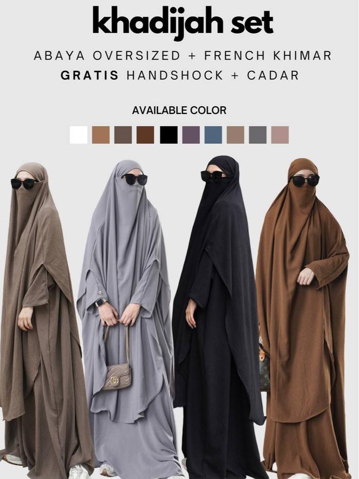 KHADIJAH SET / KHIMAR KHADIJAH SET ABAYA HAMEEDA