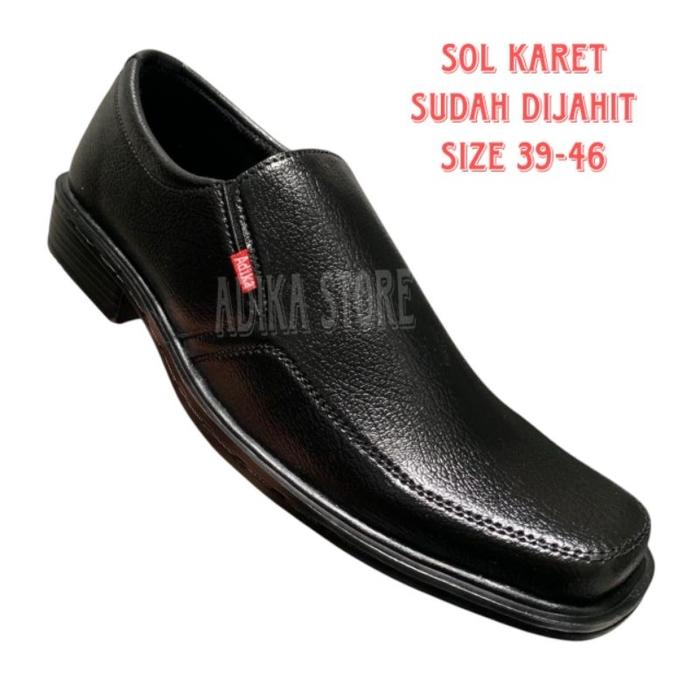 Sepatu Pantofel Pria Dewasa Size Jumbo 44, 45, 46 Kulit Sintetis Premium Terbaru.