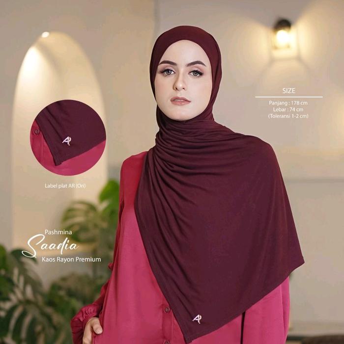 Saadia Pasmina Pasmina Kaos Pasmina Nyaman Pasmina Nyaman Pasmina Hijab Ar Rafi
