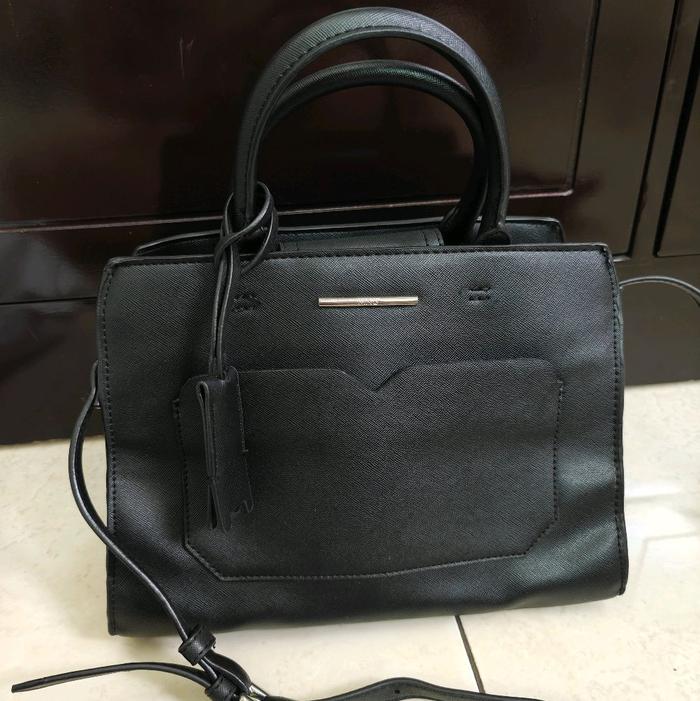 PRELOVED MANGO BAG BLACK ORIGINAL