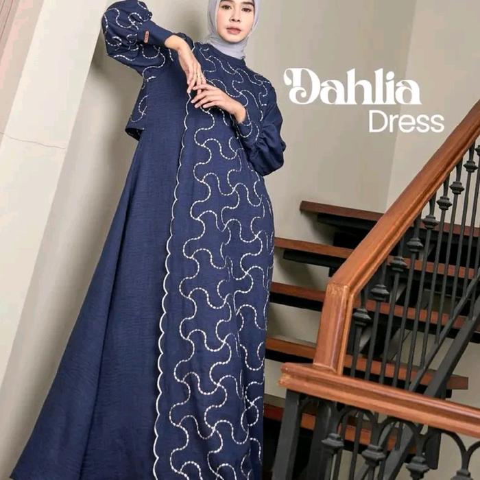 Dahlia Dress By Marevi Fashion Muslim Gamis Dewasa Lebaran