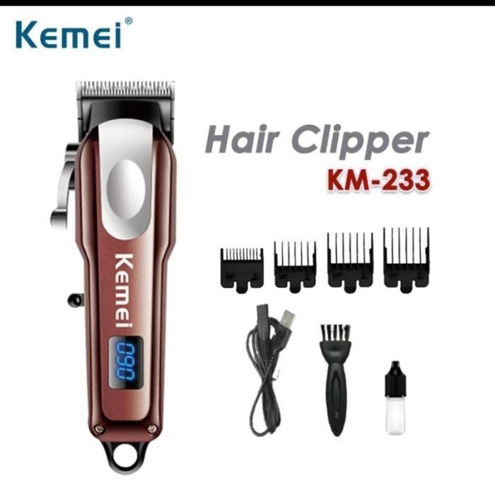 Alat Cukur Rambut Kumis Jenggot Kemei KM 233 Hair Clipper