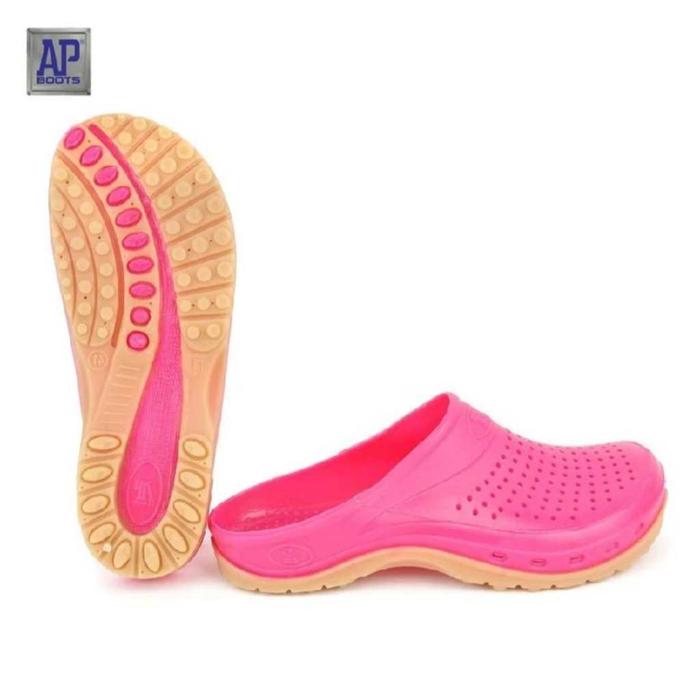 SEPATU SANDAL AP CLOGS - SANDAL KARET SLOP - SENDAL KARET - SENDAL BAIM AP CLOGS WANITA- FANZ STORE