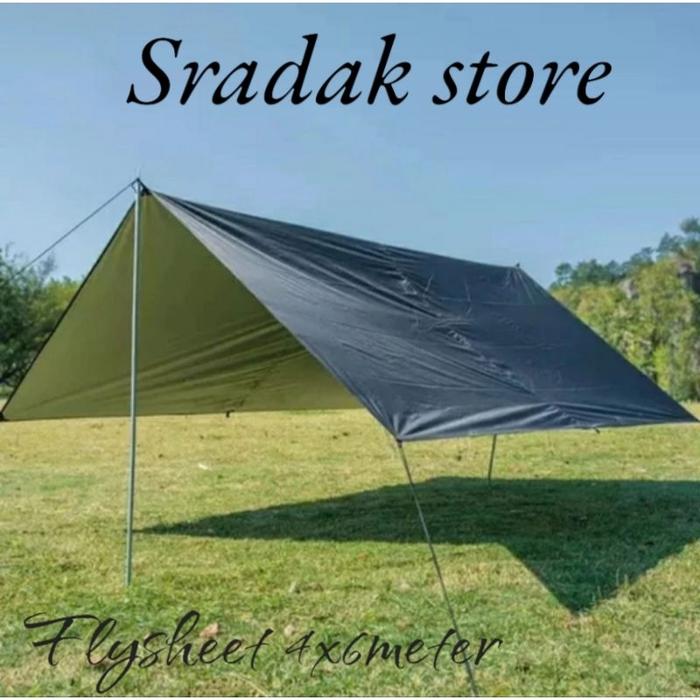 Flysheet 4x6 meter-Flysheet anti rembes