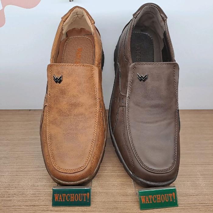 Watchout Sepatu Casual Pria Watchout Kasual Shoes Bahan Sintetis Sol Thermalplastik Karet Ukuran 39-